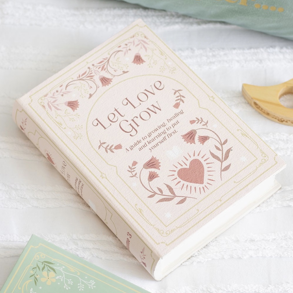 Pink Book Shaped Storage Box