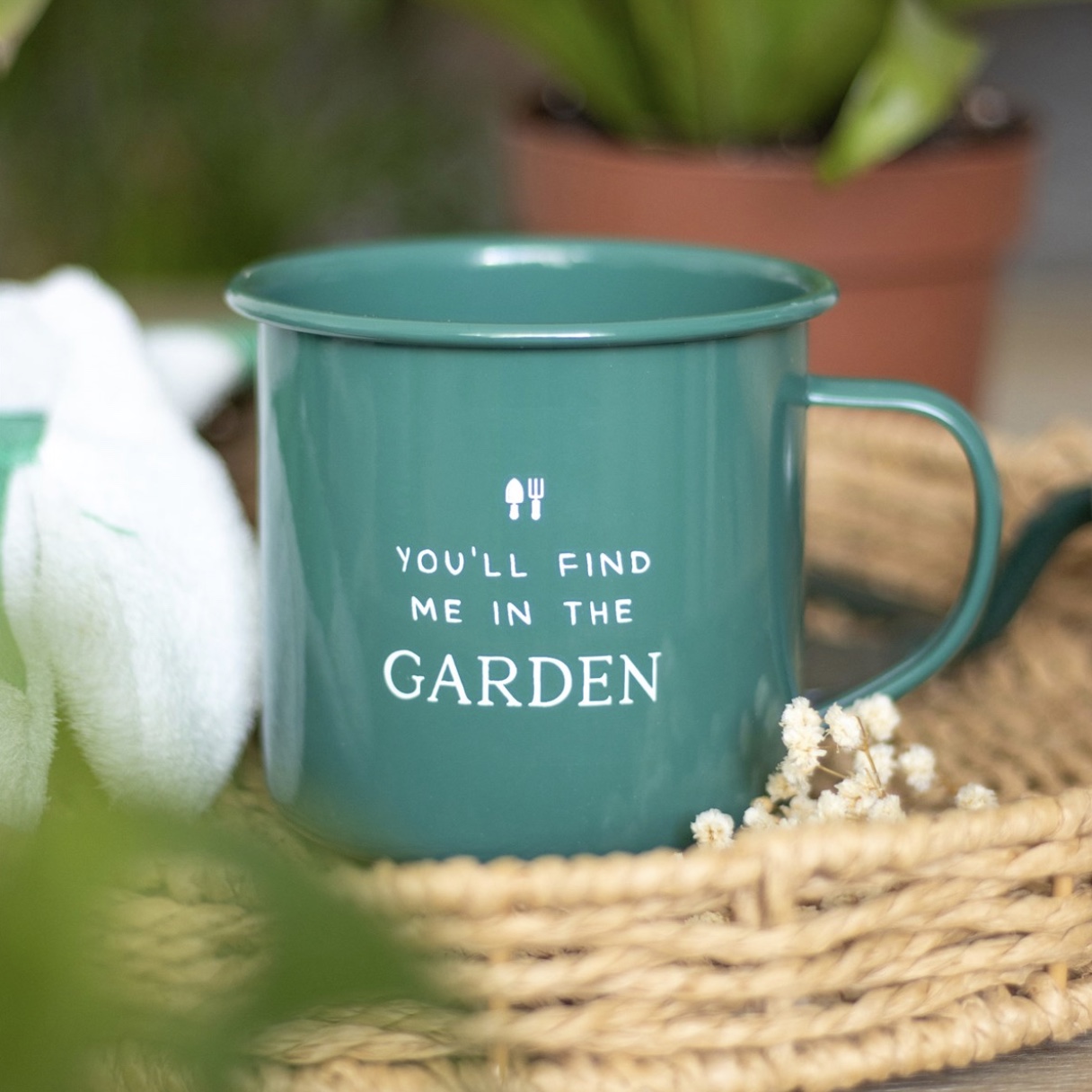 Garden Enamel Mug