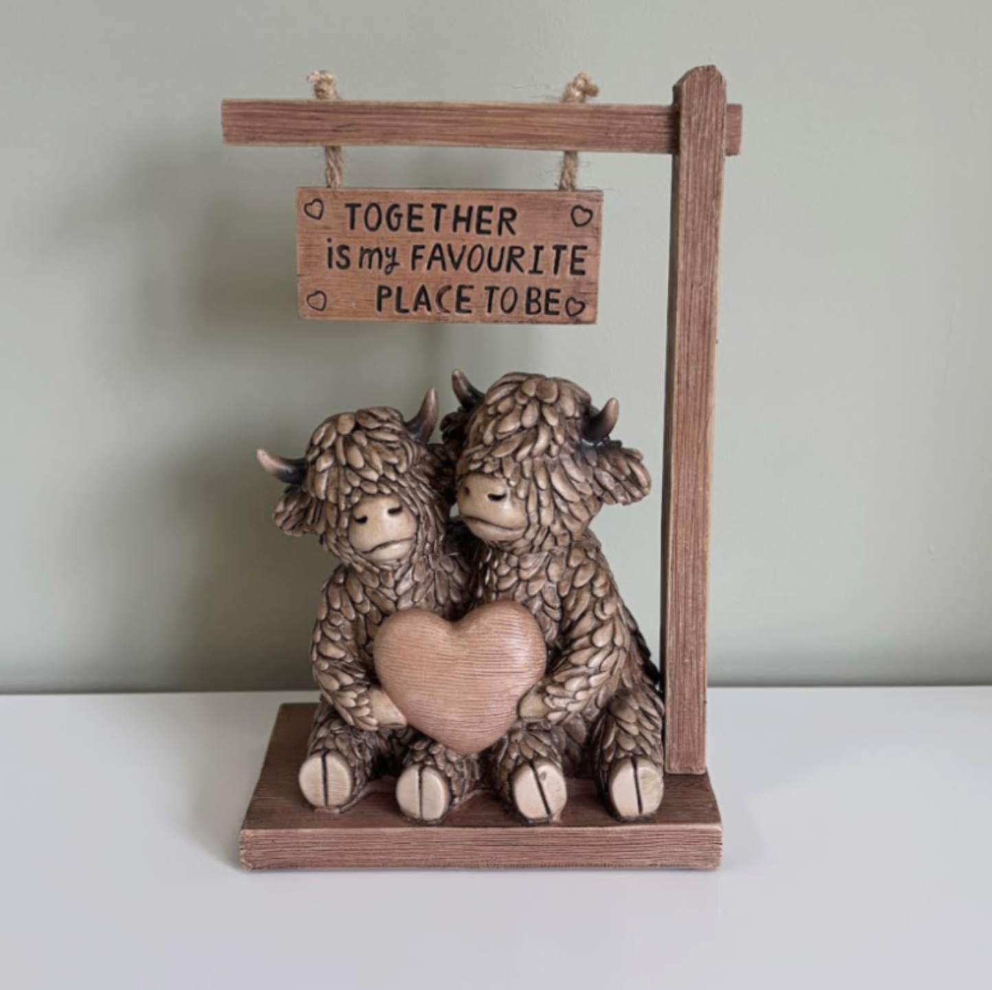 Hughie Highland Cow Together
