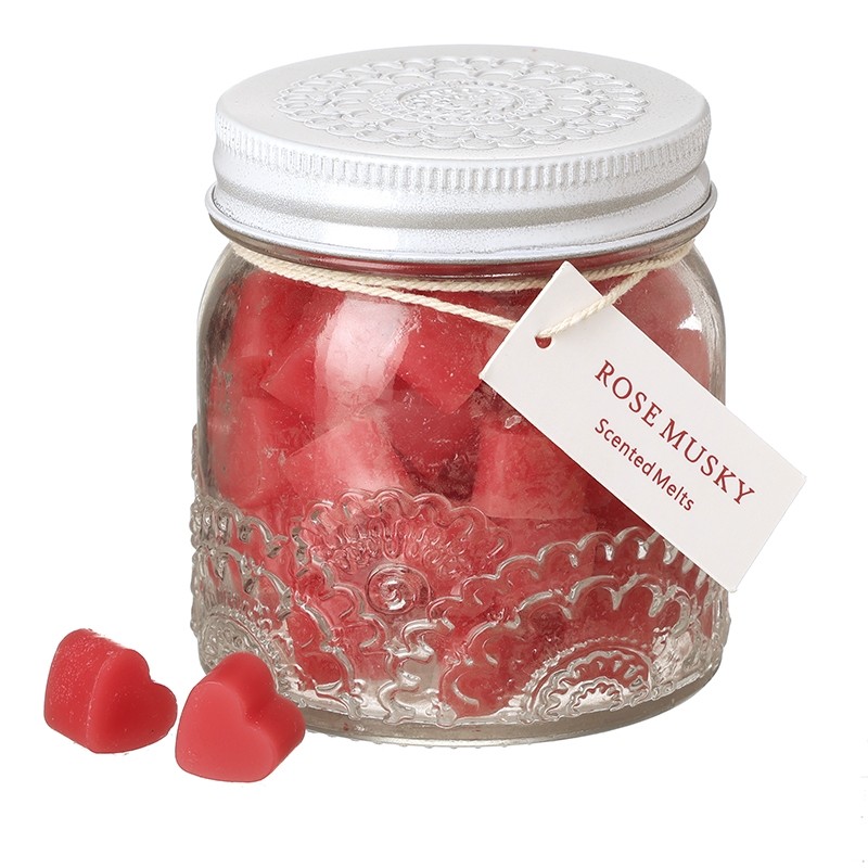 Dark Pink In Glass Jar