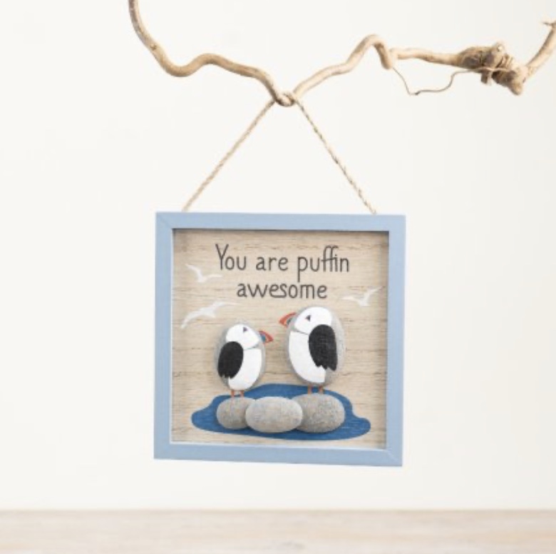 Puffin Pebble Photo Frame