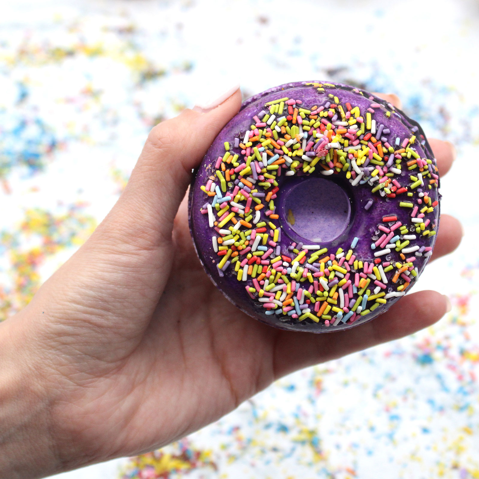 Blackberry & Almond Donut