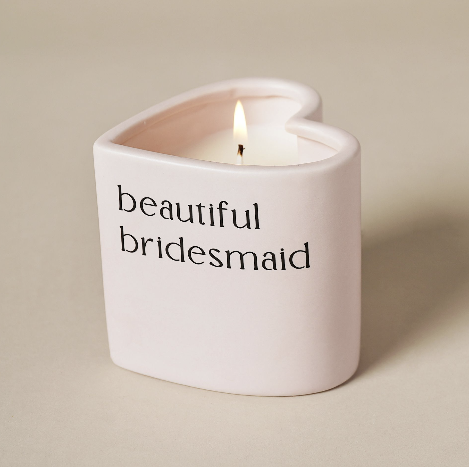 Bridesmaid Heart Candle