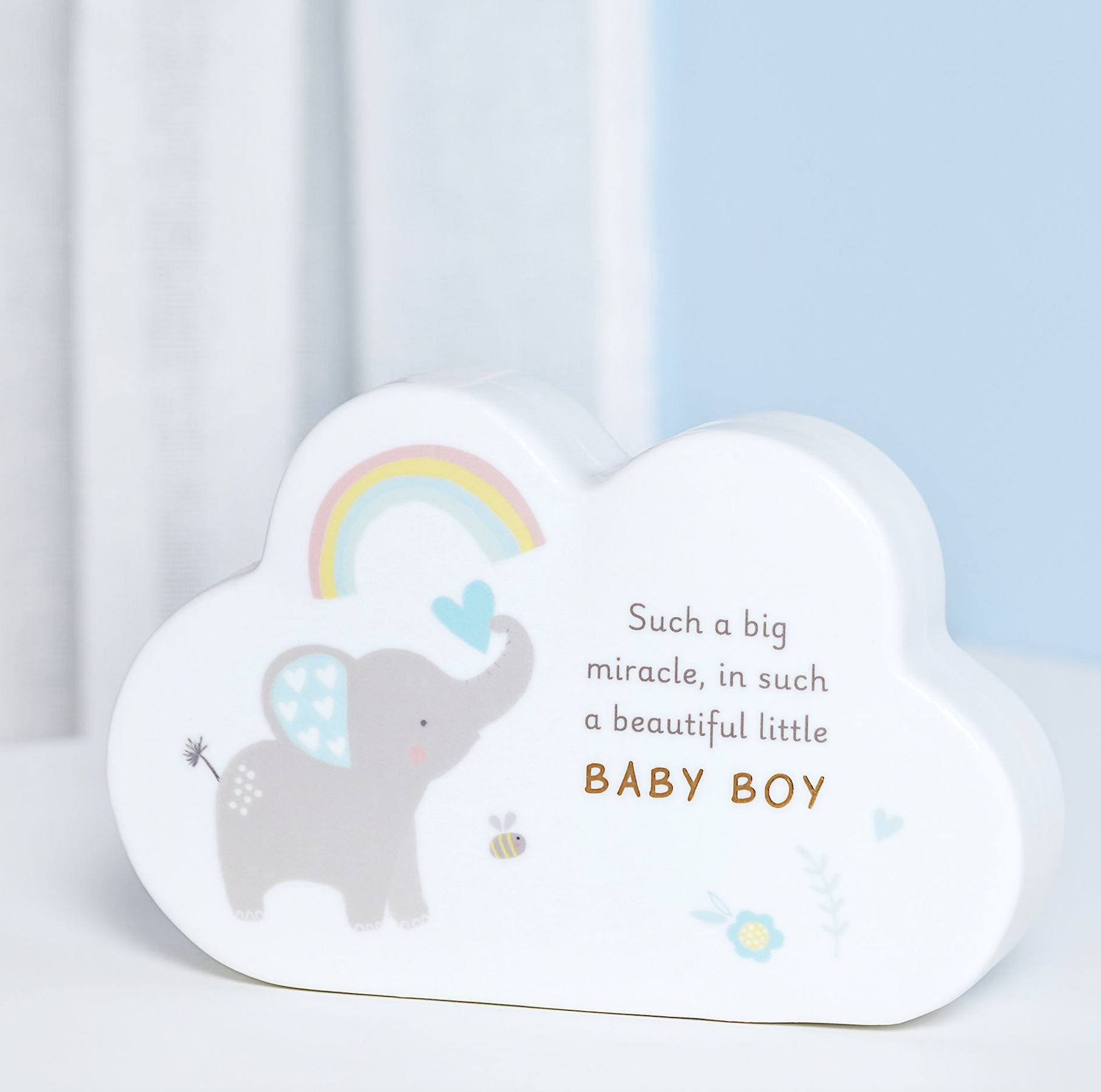 Baby Boy Cloud Mantel