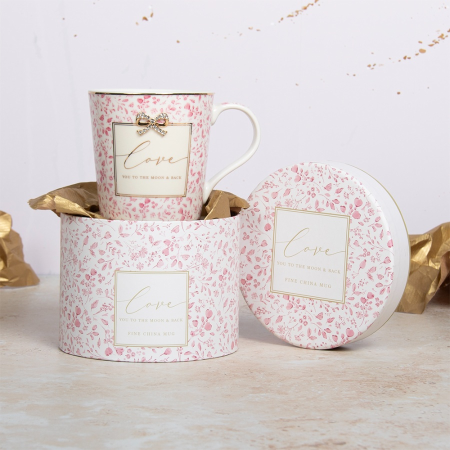 Love You Mug With Bow