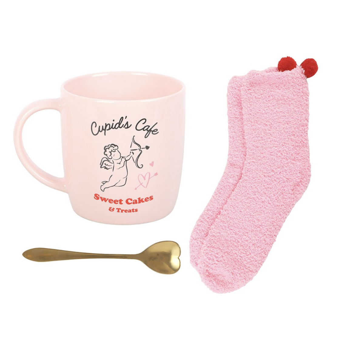 Cupid's Mug, Spoon and Socks Set - Image 3