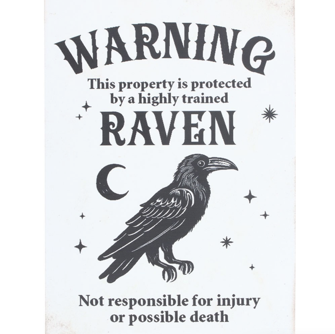 Raven Hanging Sign - Image 2