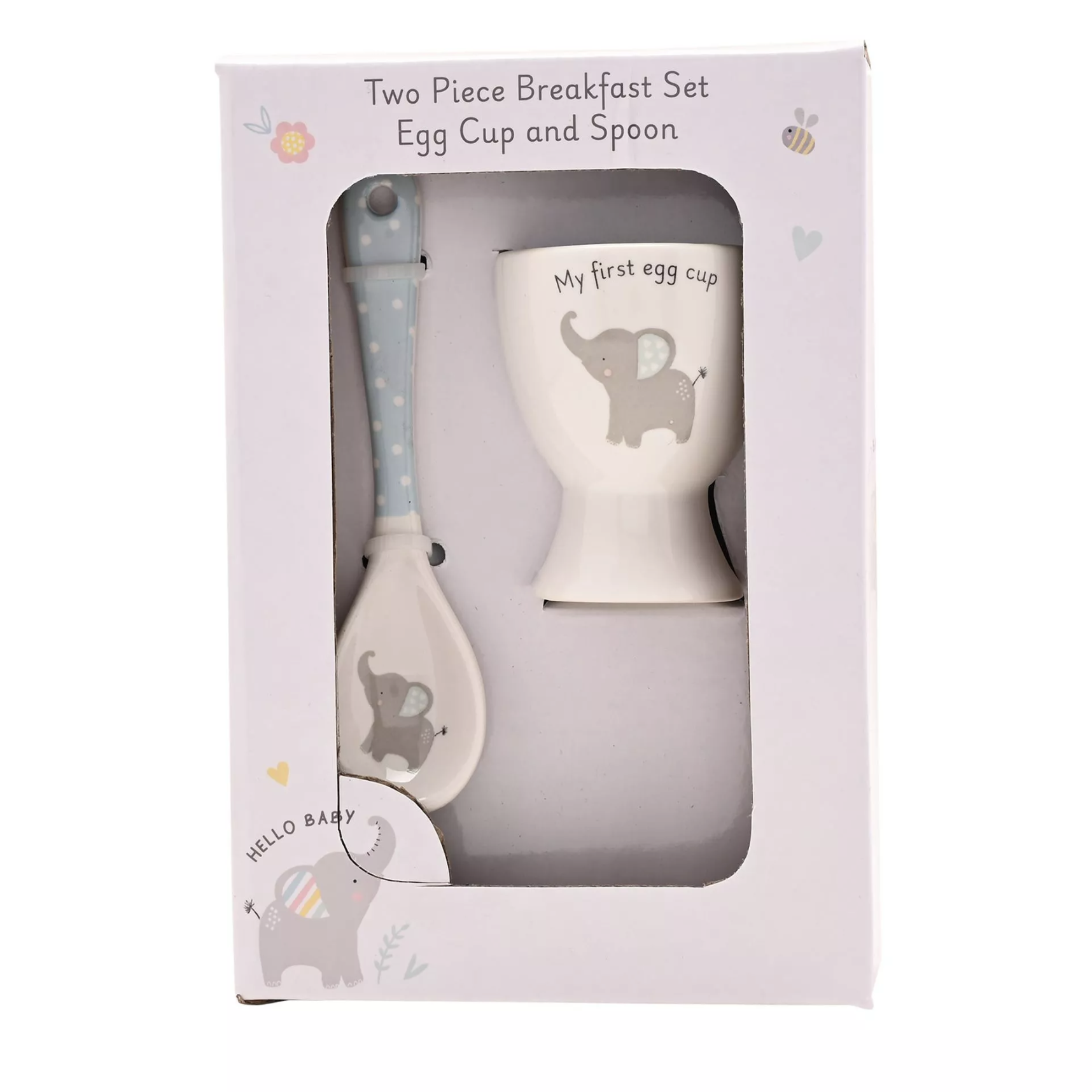 Baby Boy Egg Cup & Spoon Set - Image 2
