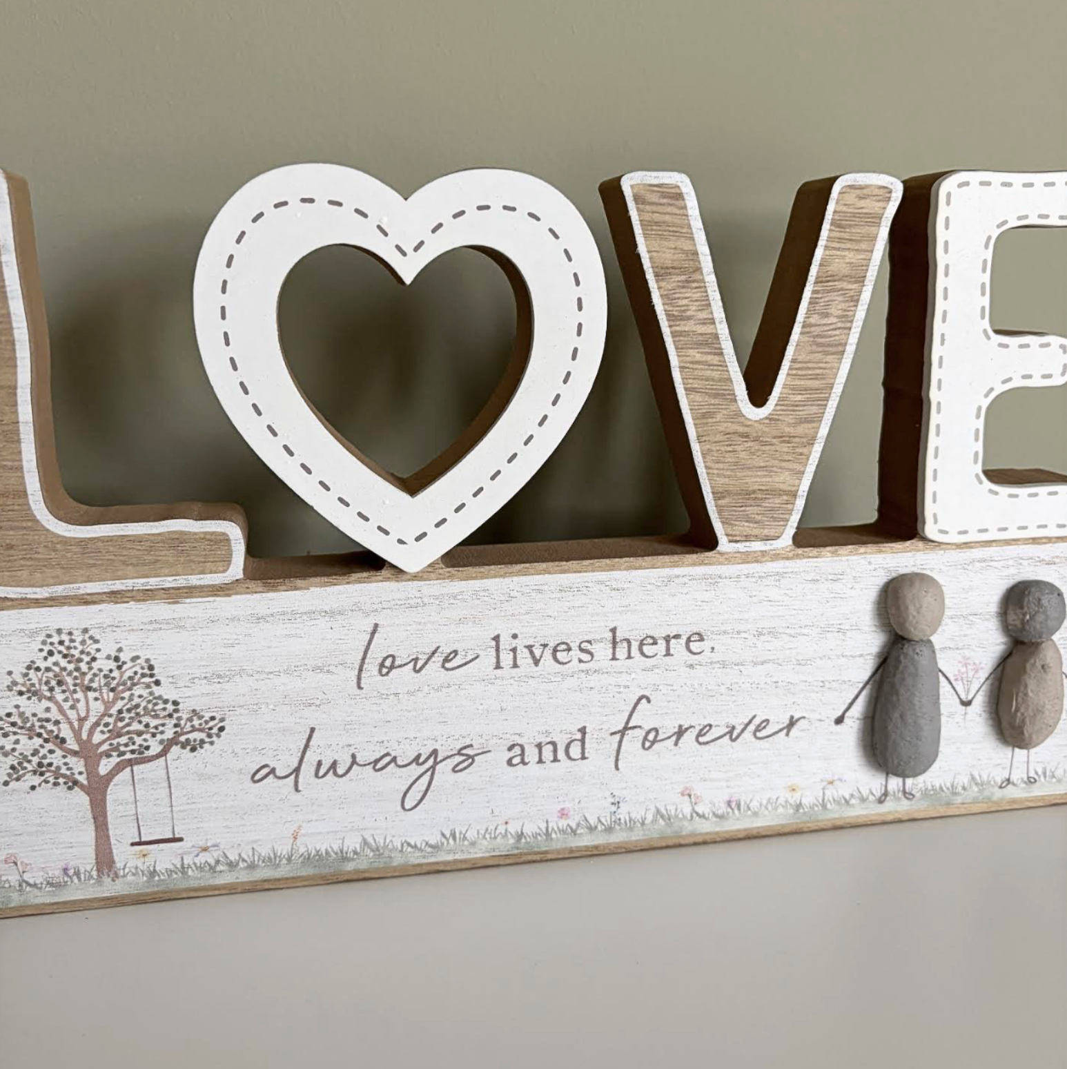 Pebble Love Standing Decor - Image 2