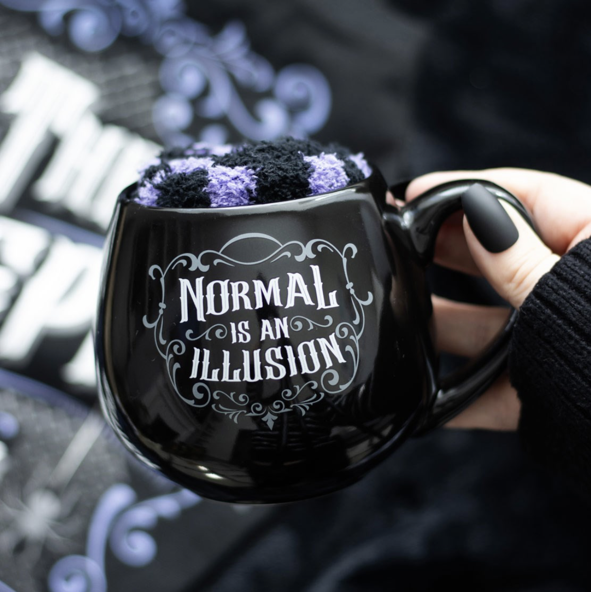 Gothic Mug & Socks Set