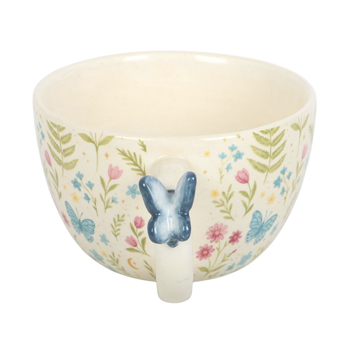 Floral Mug With Butterfly - Image 2