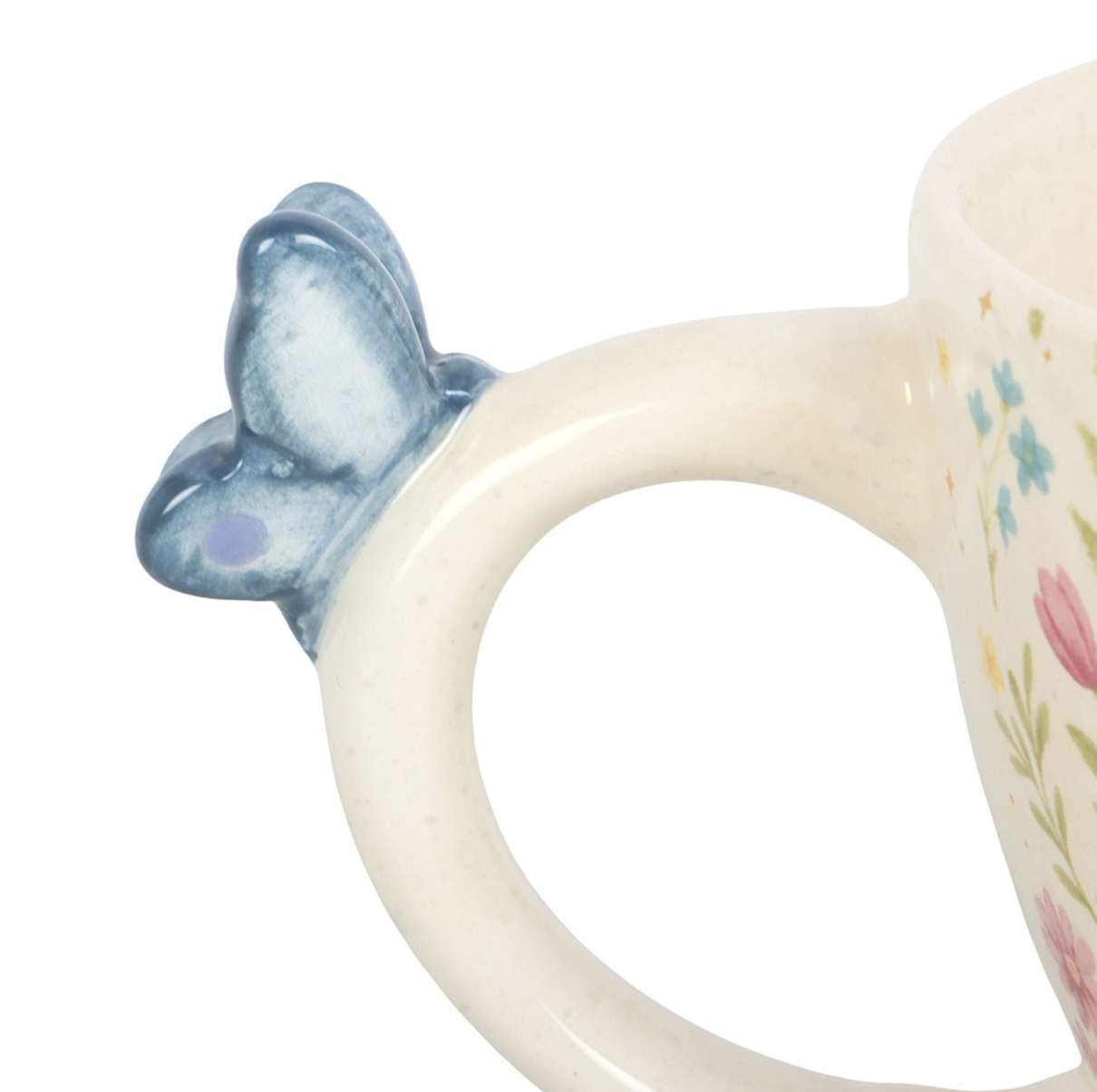 Floral Mug With Butterfly - Image 3