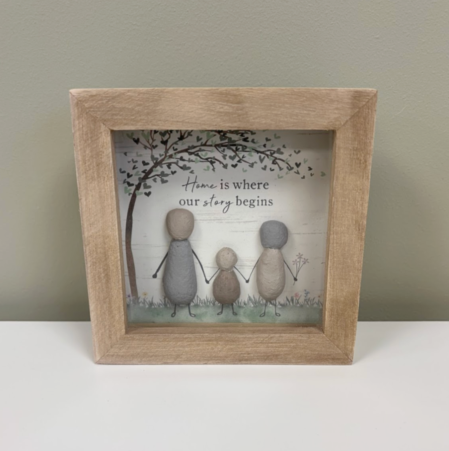 Home Pebble Plaque