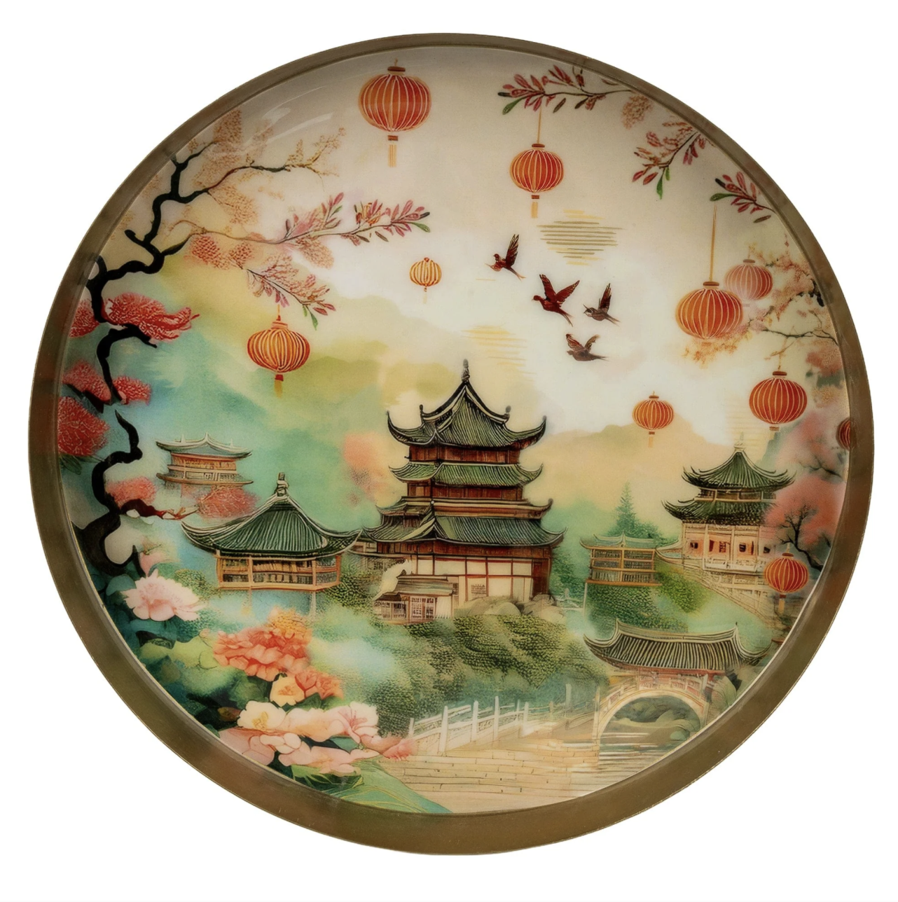 Metal Chengdu Tray